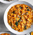 Photo of Peanut butter, spinach and sweet potato curry